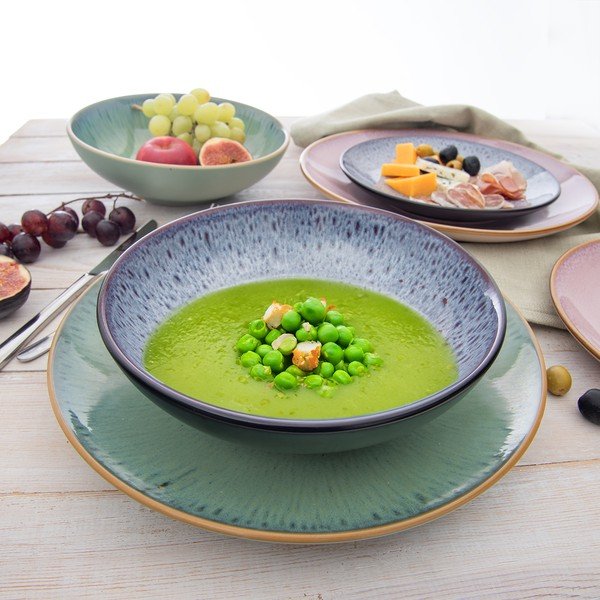 Lila mély kerámia tányér ø 20,5 cm Glaze – Orion-image-2