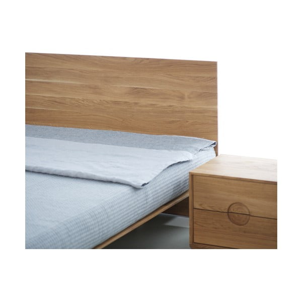 Nobby olajkezelt tölgyfa ágy, 120 x 210 cm - Mazzivo-image-1