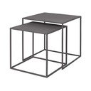 Szürke fém dohányzóasztal szett 2 db-os 40x40 cm Fera – Blomus