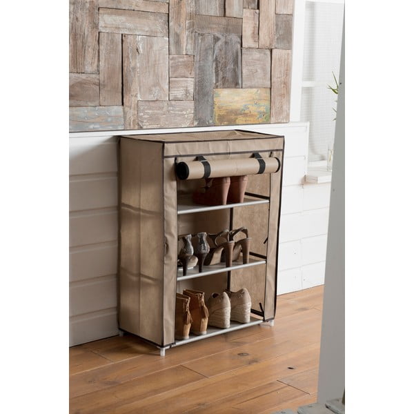 Shoes bézs textil cipőtartó - Compactor-image-1