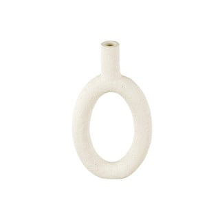 Oval krémszínű váza, magasság 31 cm - PT LIVING