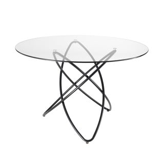 Hula Hoop étkezőasztal edzett üveglappal, ⌀ 120 cm - Tomasucci