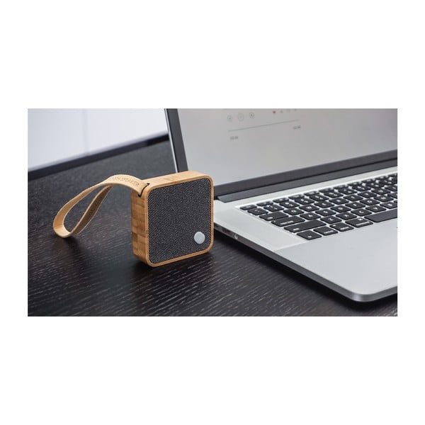 Square világosbarna bluetooth hangszóró - Gingko-image-3