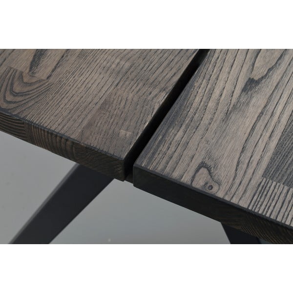 Bővíthető étkezőasztal tölgyfa asztallappal 220x100 cm Carradale - Rowico-image-4