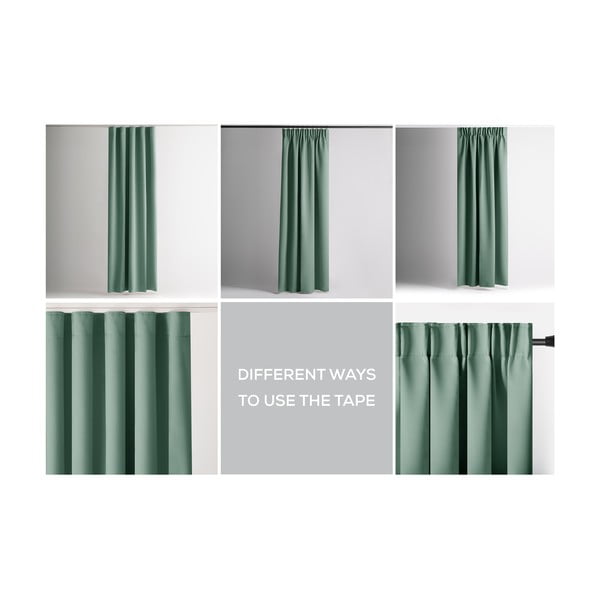 Világoszöld dimout (részleges sötétítő) függöny 140x245 cm Kierra – Restilo-image-3