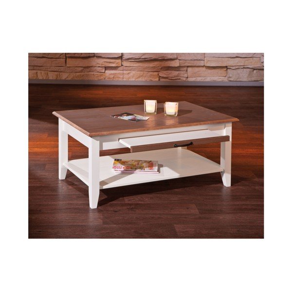 Cassala tömör fenyőfa dohányzóasztal - Interlink-image-4