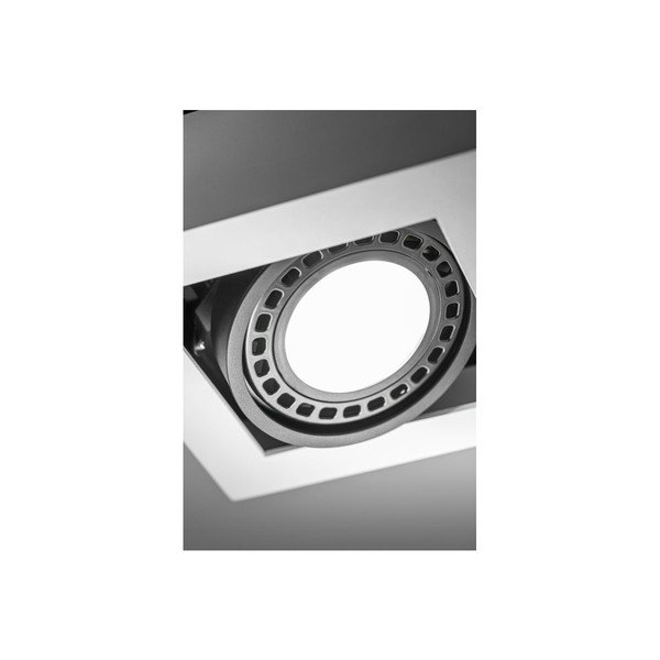 Fehér mennyezeti lámpa fém búrával 18,5x18,5 cm Loid – GTV-image-3