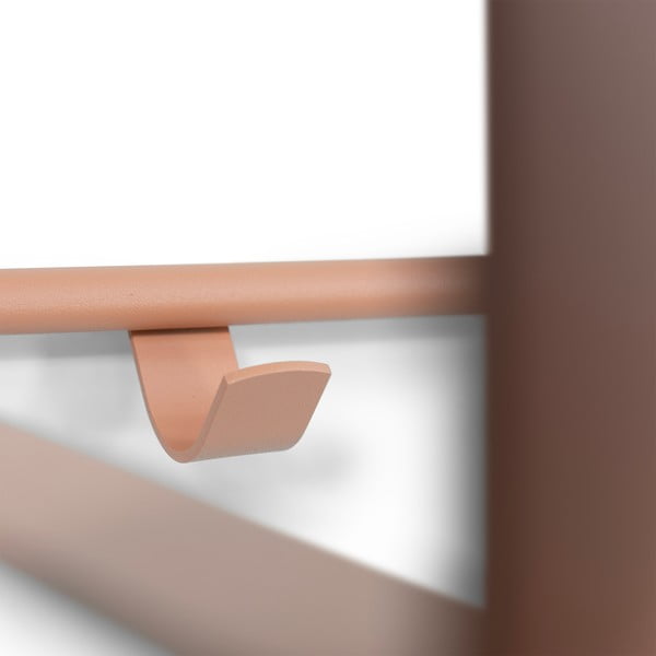 Lazacszínű fém fali fogas polccal 100 cm Rex – Spinder Design-image-1