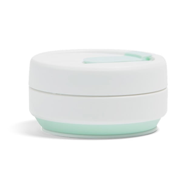 Pocket Cup Mint fehér-zöld összecsukható utazópohár, 355 ml - Stojo-image-1