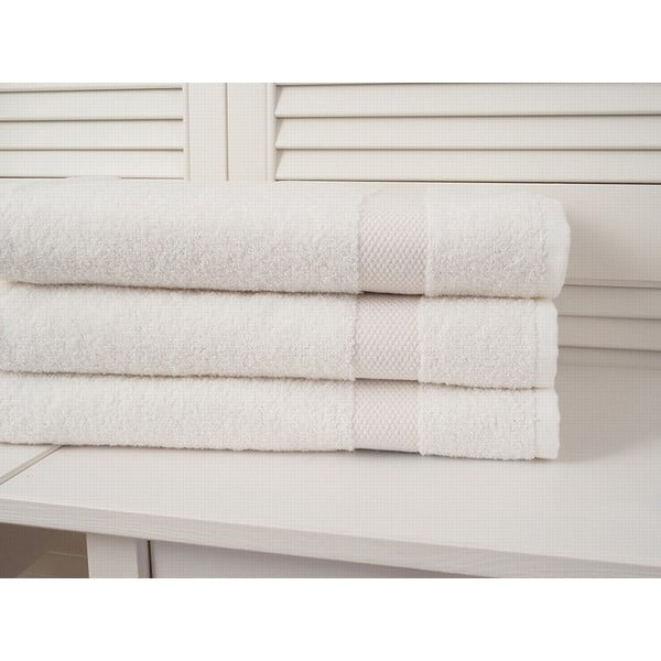 Fehér frottír fürdőlepedő 70x140 cm Adria – B.E.S.-image-1