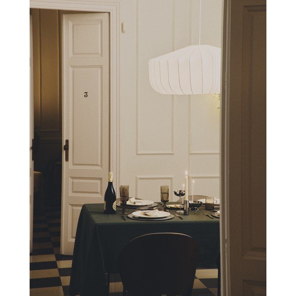 Fehér mennyezeti lámpa textil búrával ø 76 cm Somar – Kave Home-image-3