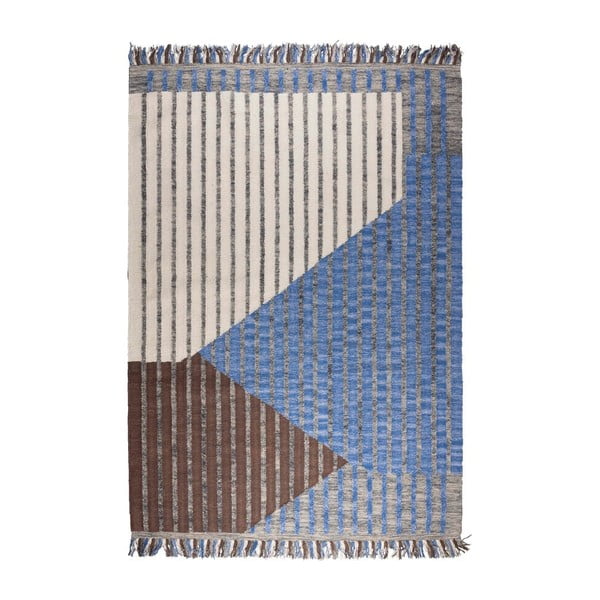 Kék-barna pamut szőnyeg 160x230 cm Hampton – Dutchbone