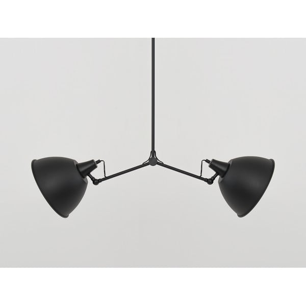 Fekete-aranyszínű függőlámpa fém búrával 104x104 cm Coben - CustomForm-image-2