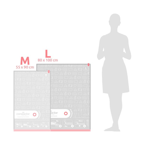 Vákuumzsák készlet 5 db-os Aspispace M/L – Compactor-image-4