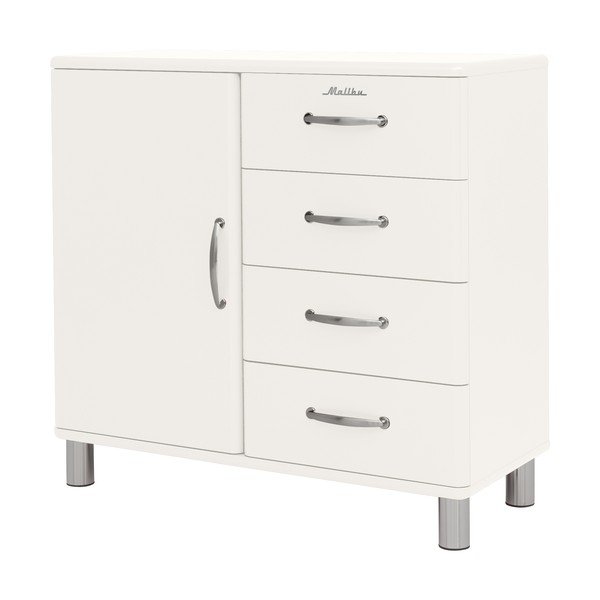 Fehér alacsony komód 98x92 cm Malibu - Tenzo-image-1