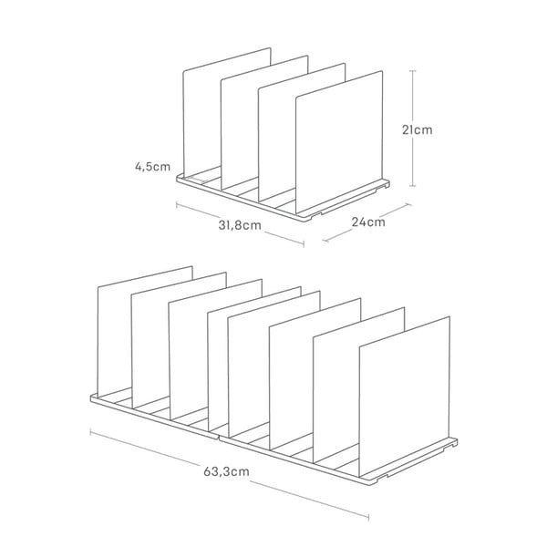 Műanyag gardrób rendszerező készlet 2 db-os kézitáskákhoz Smart – YAMAZAKI-image-3