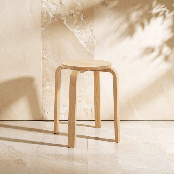 Natúr színű kaucsukfa ülőke Heva – Premier Housewares-image-1