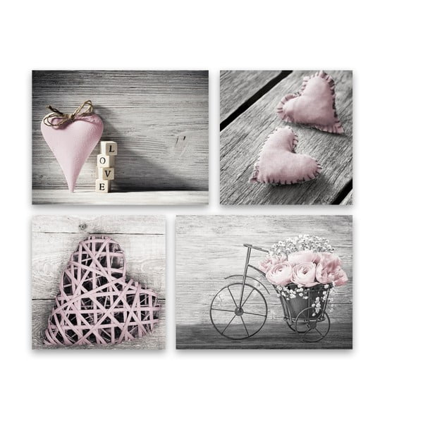 Shabby többrészes fali kép, 67 x 74 cm - Styler-image-1