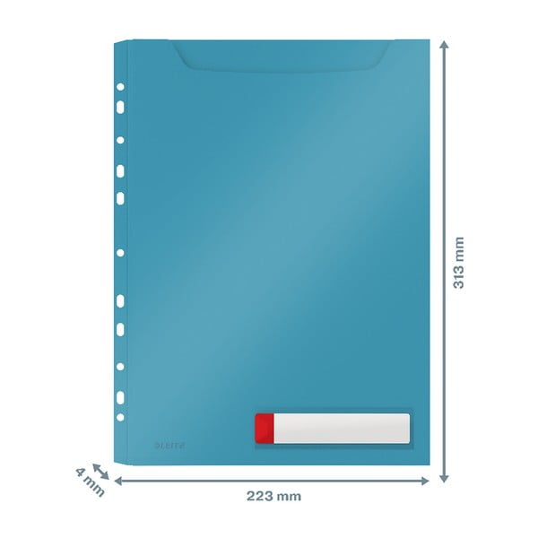 Cosy 6 db kék irodai mappa, nagy kapacitású, A4 - Leitz-image-4