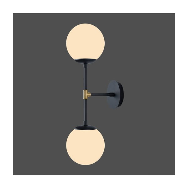 Kruva fekete fali lámpa, hosszúság 58 cm - Squid Lighting-image-1