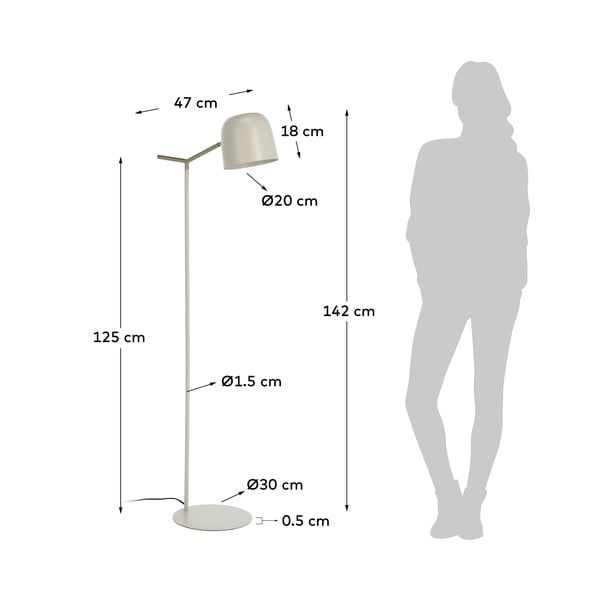 Alish bézs állólámpa - Kave Home-image-2