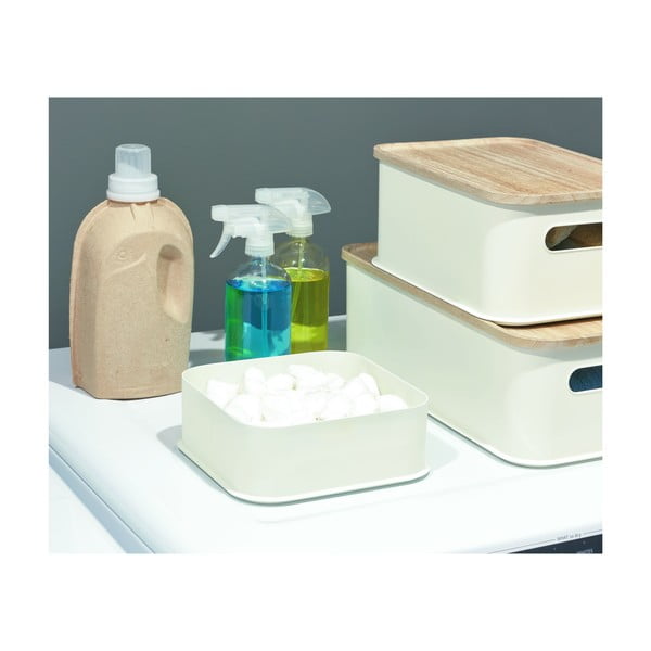 Eco fehér tárolódoboz, 21,3 x 21,3 cm - iDesign-image-2