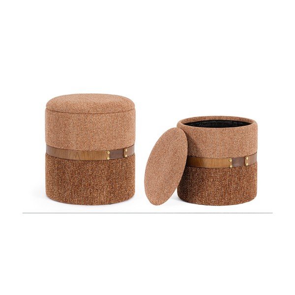 Konyakbarna puff Talya – Bizzotto-image-1