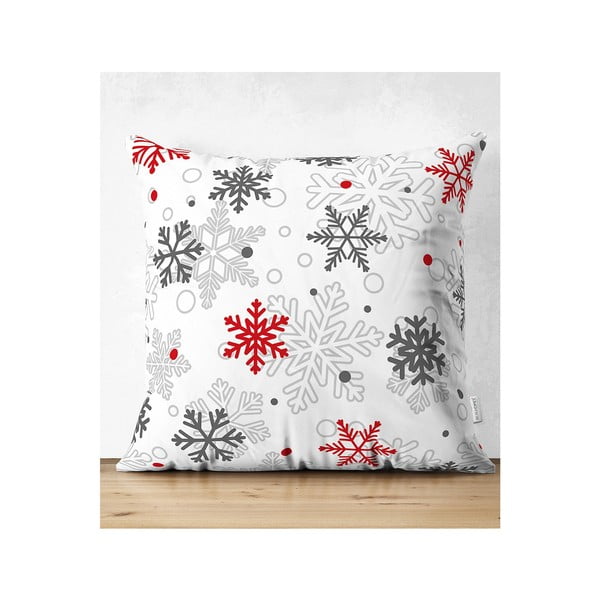Red Christmas 4 db karácsonyi párnahuzat és asztali futó szett - Minimalist Cushion Covers-image-2