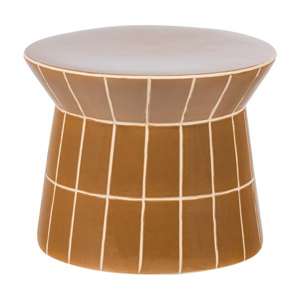 Kerámia kerek tárolóasztal ø 38 cm Plu – WOOOD