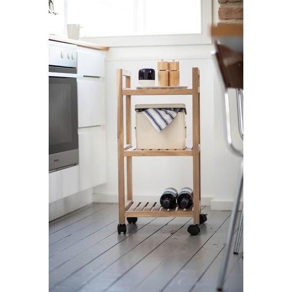 Natúr színű fürdőszobai polcos állvány 35x72 cm Acina – Wenko-image-4