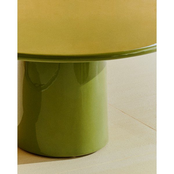 Beton kerek kerti dohányzóasztal ø 85 cm Albanella – Kave Home-image-4