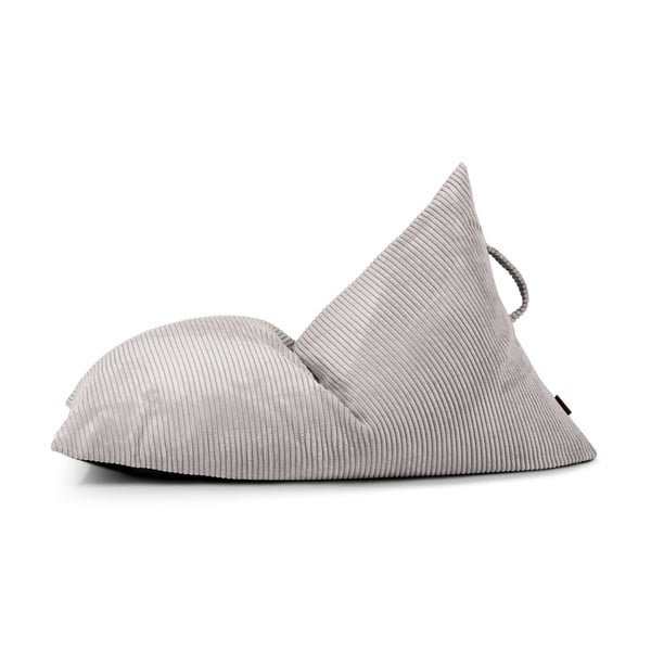 Világosszürke kordbársony gyerek babzsákfotel Razzy – SLOWDOWN