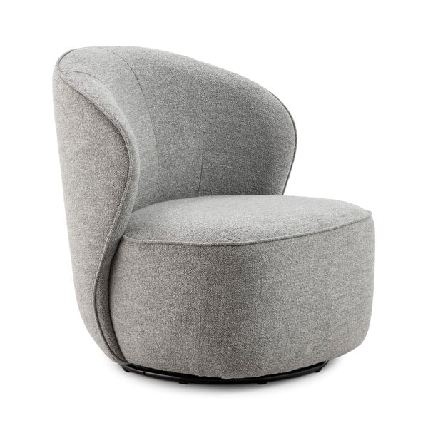 Világosszürke forgó fotel Edna – MOME