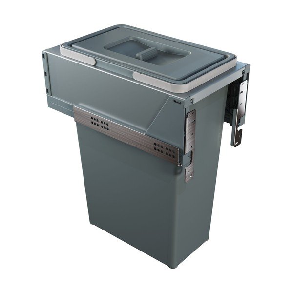 Szürke műanyag beépíthető szemetes 35 l Block 2.0 – Elletipi-image-3