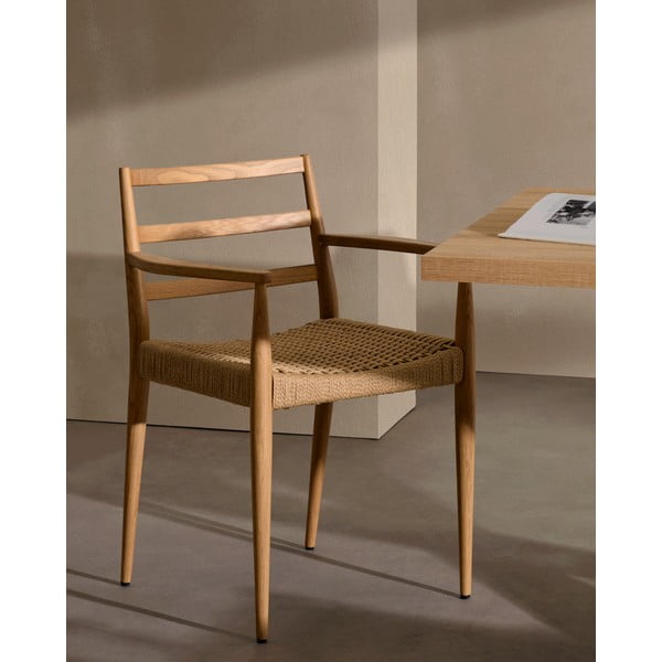 Natúr színű tölgyfa étkezőszék szett 2 db-os Analy – Kave Home-image-1