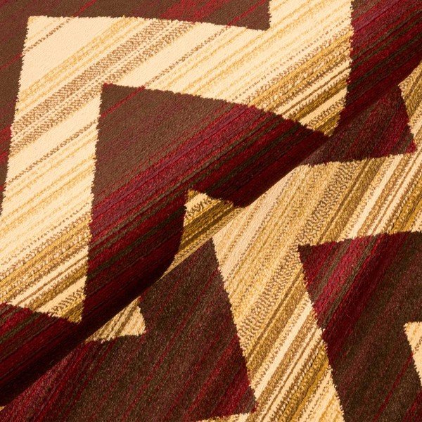 Inspiration Zig Zag barna fokozottan ellenálló szőnyeg, 140 x 195 cm - Floorita-image-1