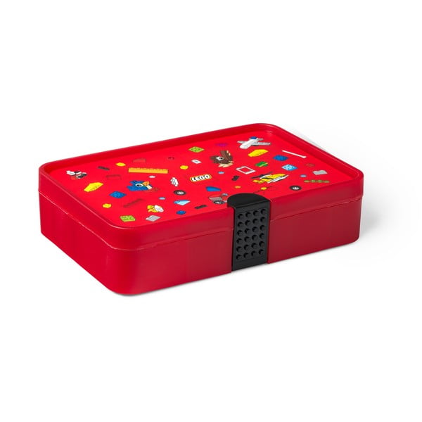 Iconic piros tárolódoboz rekesszel - LEGO®