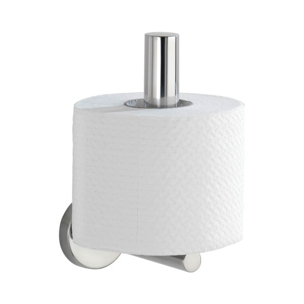 Fényes ezüstszínű fali rozsdamentes acél WC-papír tartó Bosio – Wenko-image-2