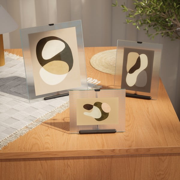 Fekete üveg álló képkeret 16x20 cm Flute – Umbra-image-1