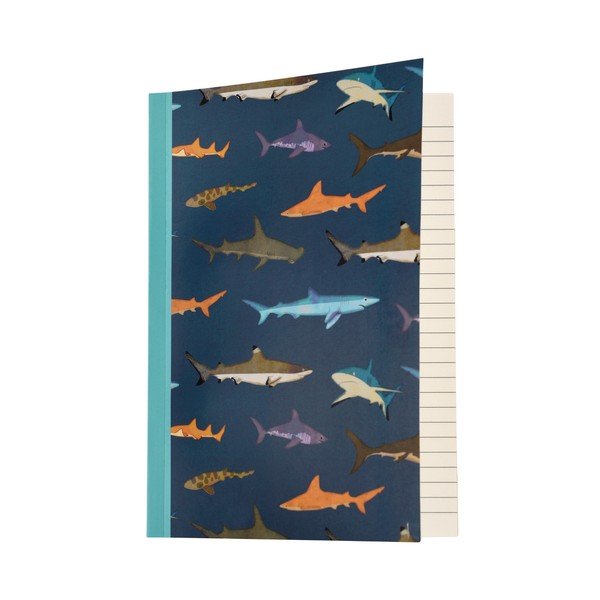 Jegyzetfüzet 60 oldal, A5 Sharks - Rex London-image-1