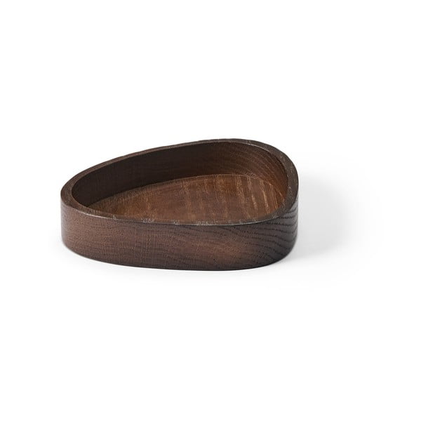Barna dekoratív fa tárolódoboz 14x12,5x3 cm Curve S – LIND DNA