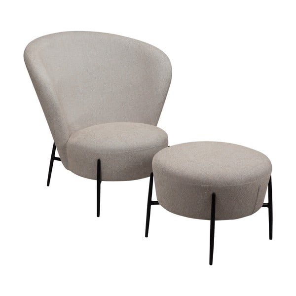 Bézs buklé fotel Orbit – DAN-FORM Denmark-image-3