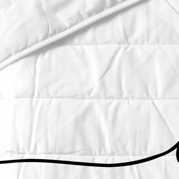 Fehér pamut steppelt ágytakaró 240x260 cm My love – Blanc-image-2