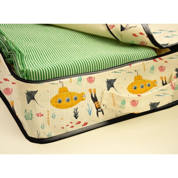 Textil ruhatároló doboz 36x25x11 cm Submarine – Little Nice Things-image-3