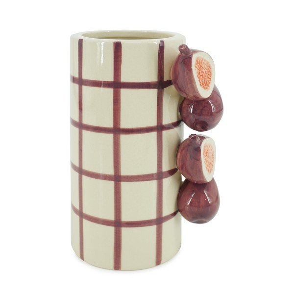 Lila-krémszínű kerámia váza (magasság 21 cm) Havor – Yes Everyday