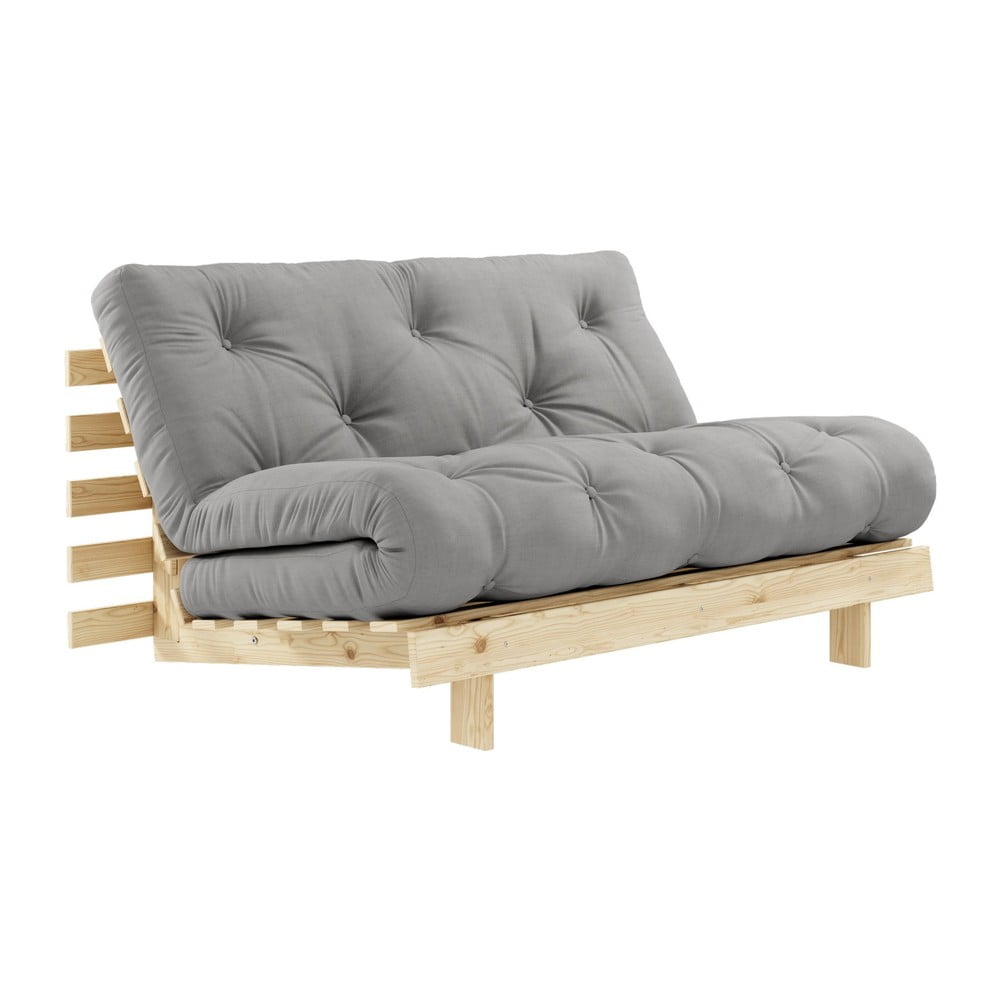 Roots szürke kinyitható kanapé 140 cm - Karup Design