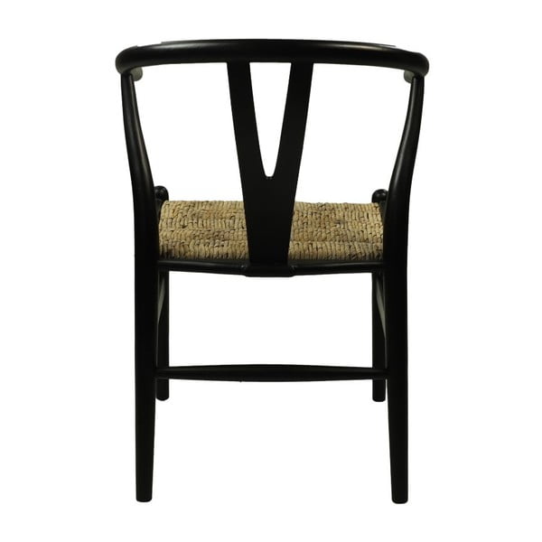 Fekete mahagóni étkezőszék Wishbone - HSM collection-image-3