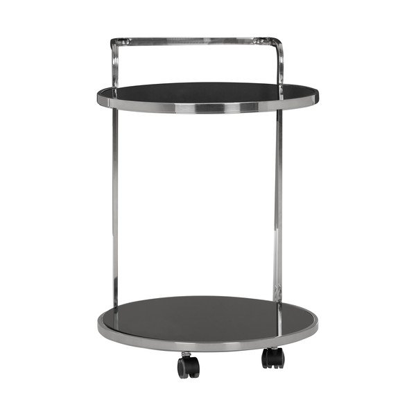 Zsúrkocsi üveg asztallappal ø 50 cm Ackley – Premier Housewares-image-2