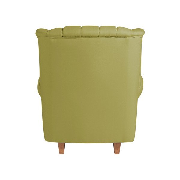 Vary Leather Green zöld műbőr füles fotel - Max Winzer-image-4