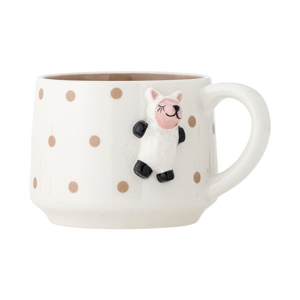 Fehér kerámia gyerek bögre kakaóhoz 370 ml Dolly – Bloomingville Mini-image-2